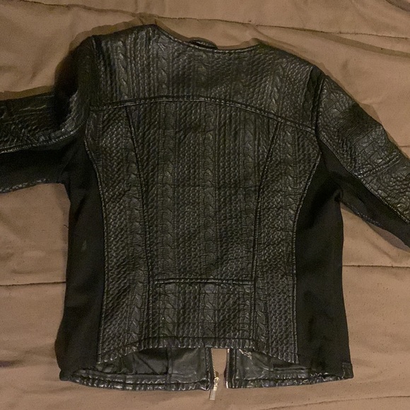 Textured Leather Jacket - Picture 2 of 3